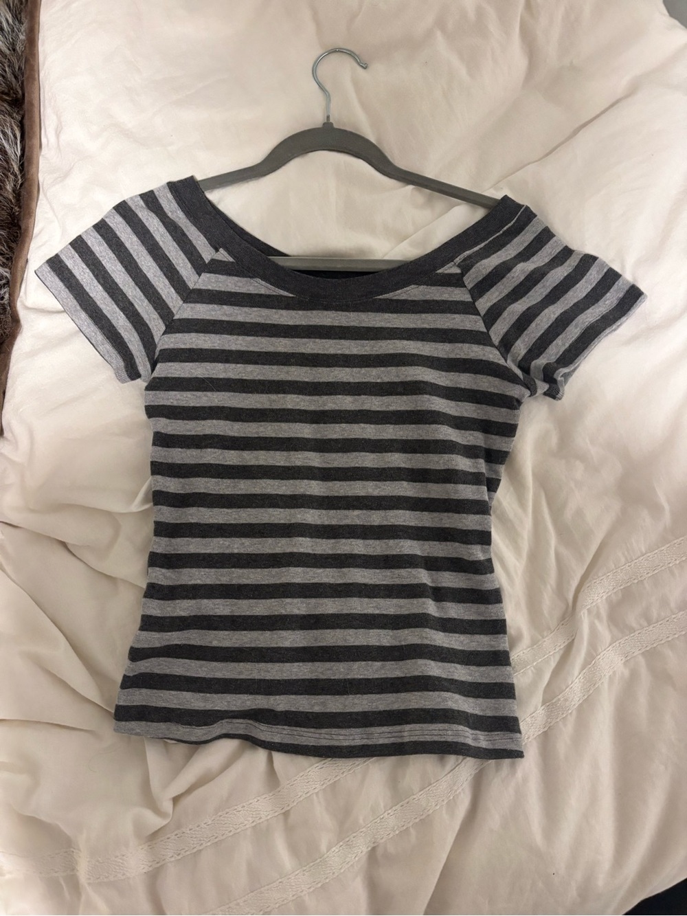 Striped Brandy Melville off-shoulder top